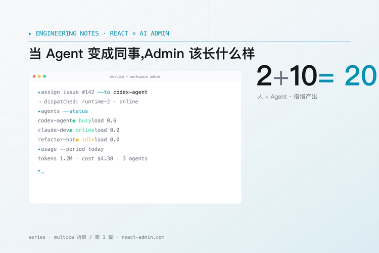 从 Multica 看 AI SaaS Admin 是怎么做出来的